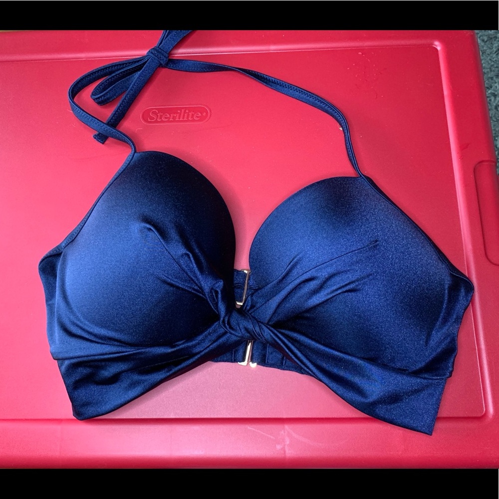 Blue Shade & Shore Bikini Top, 36D